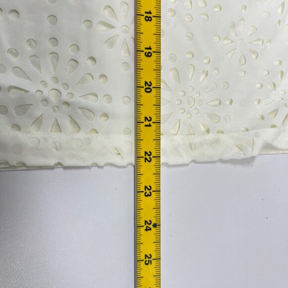 $428 NWOT See by Chloé Cream Eyelet Top Lasercut Perforated Blouse Size 40/US 6 - Picture 9 of 10